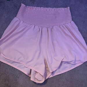 Aerie Pink High Waist Shorts with Elasticized Waistband